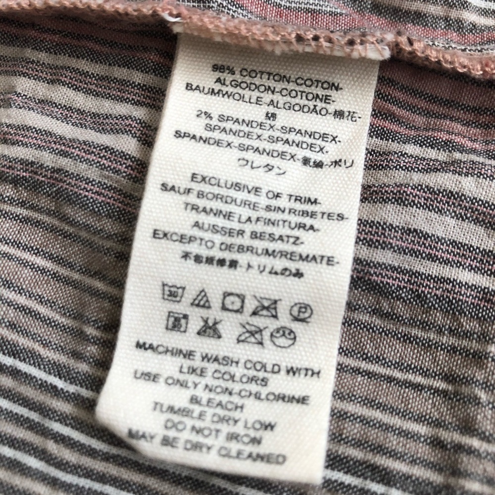 Free People Long Sleeve Multi Stripe Shirt - Picture 8 of 8